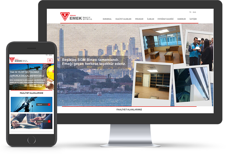 Emek İnşaat web sitesi yayında