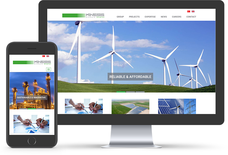 Kinesis Enerji Web Sitesi yayında