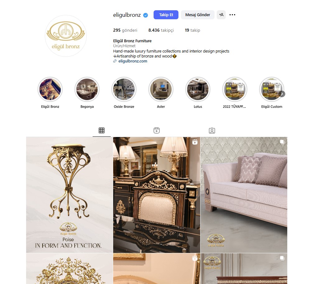 ELİGÜL BRONZ MOBİLYA